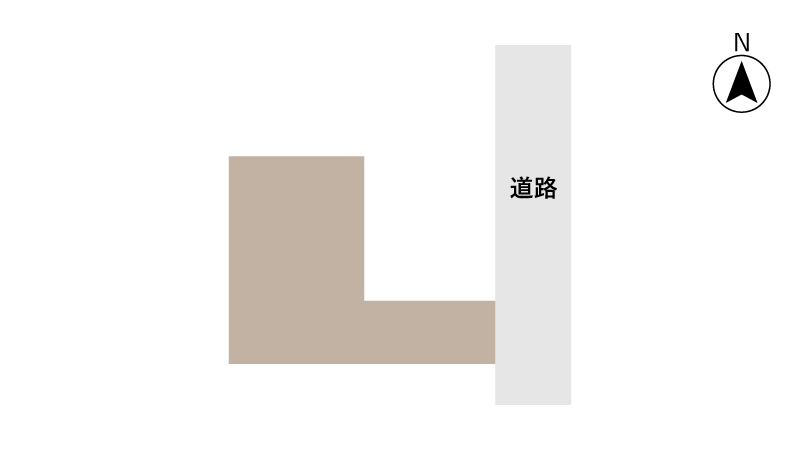 延長敷地(旗竿地)